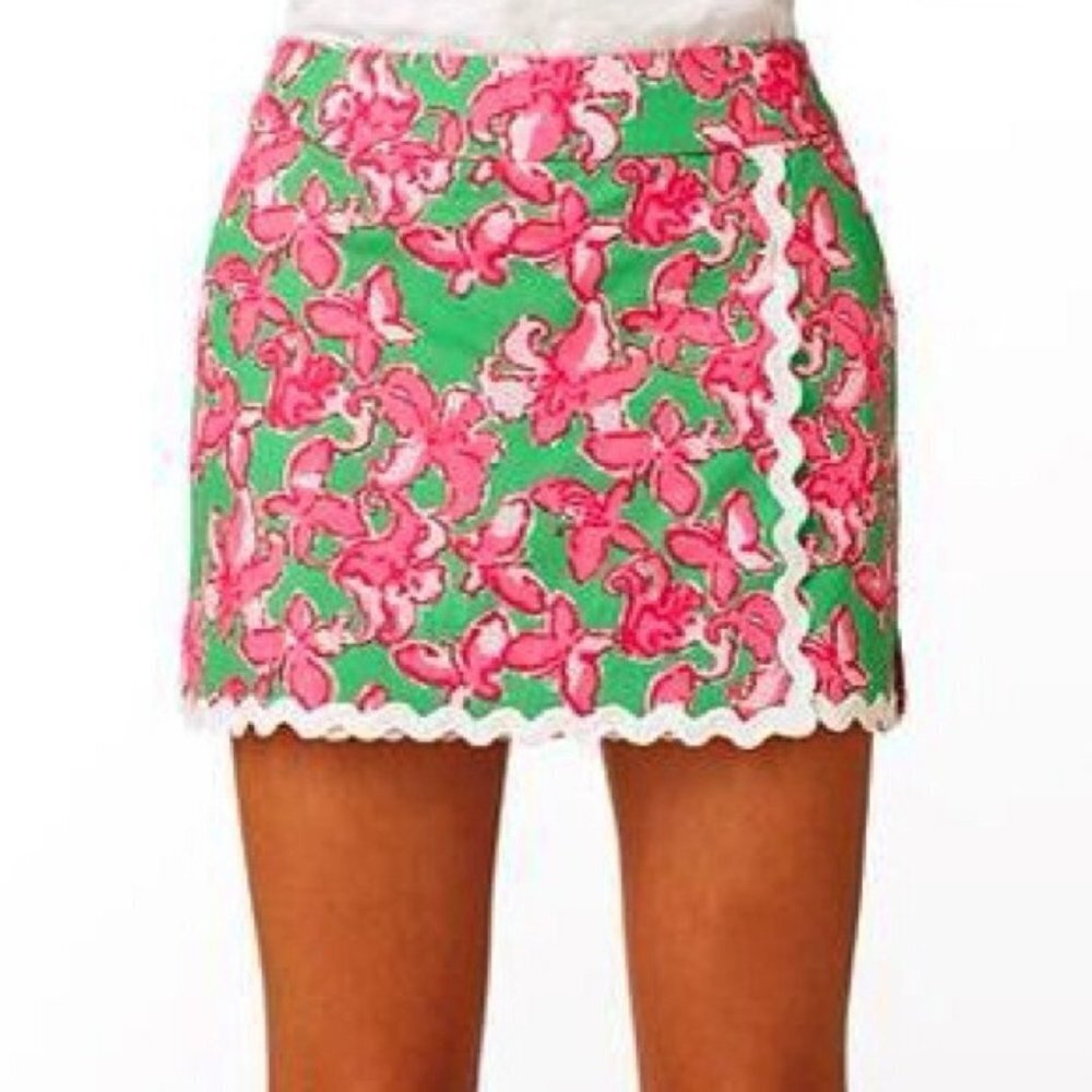 Lilly Pulitzer All A Flutter Jarvey Skort size 10 EUC RARE!